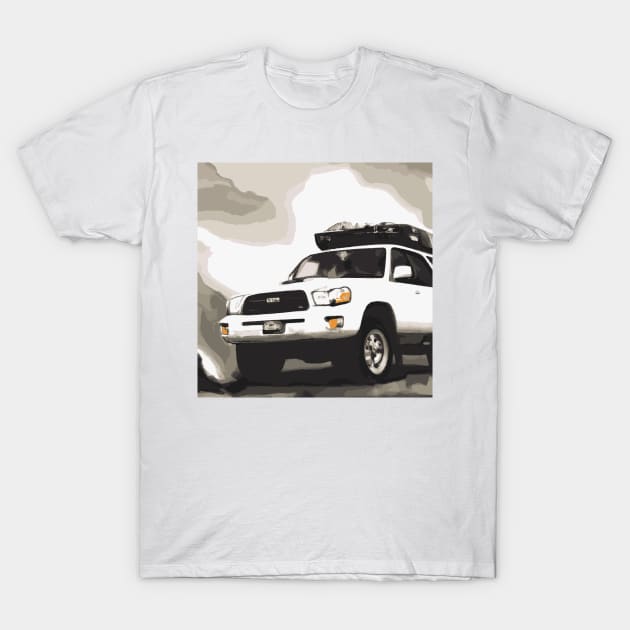 Toyota Land Cruiser off roading T-Shirt by OFFROAD-DESIGNS